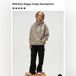 RSQ Boys Baggy Cargo Sweatpants